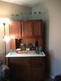 Beautiful Hoosier cabinet - oak and refinished. The prettiest one we've ever seen!