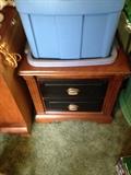 Double drawer nightstand