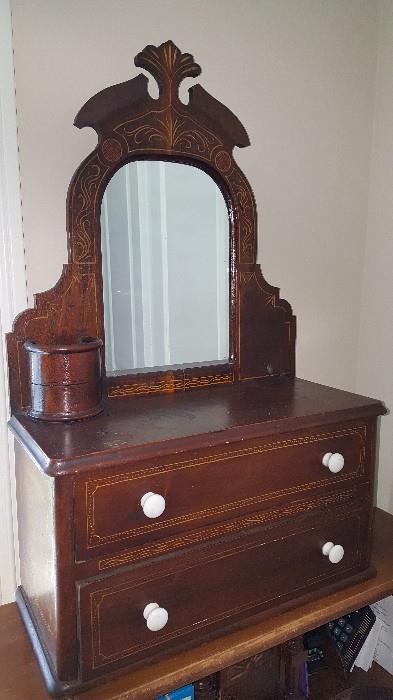 Antique shaving mirror, belonged to grandfather