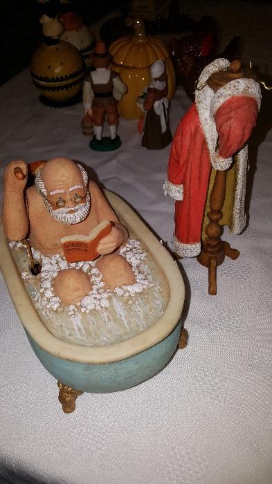 Santa bathing 