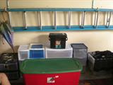 Ladder-Storage Bins