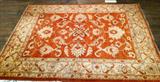 Pshara Rug - Rust/Gold/Green (5'4" x 6'7")