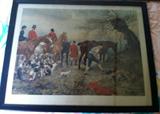 Series of 3 Hunt Prints: "The Meet", "The Brush", "Digging Him Out" c. 1909