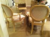 4 Dining Chairs, Pink Leopard Print