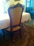 10 Rosewood Side and 2 Arm Chairs, Gilt Bronze Feet
