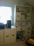 Bunk Beds White Laminate with matching Desk and Dressers