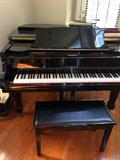 Grand Piano with Bench, Black Lacquer, Samik, 5'7", SG-172, ILIG0051