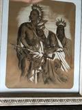 Original charcoal, Native American