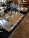 Silver serving pieces
