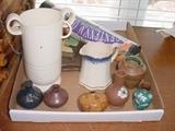 Some of the vintage pottery, Pigeon Forge and others..