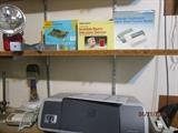MISC ITEMS IN THE CAMERA ROOM - AND ONE OF MANY PRINTERS.