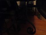 METAL BASE TO DINING TABLE.