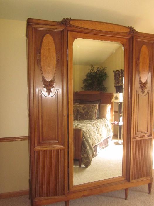 Armoire, matching queen bed and nightstand