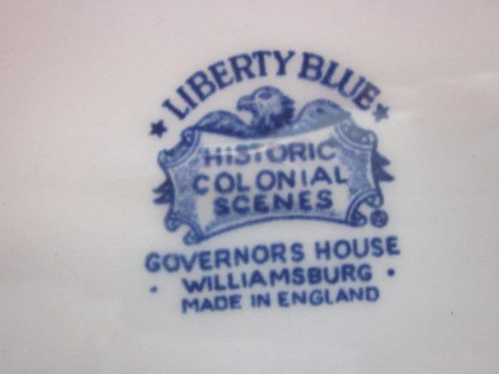 Liberty blue dish set