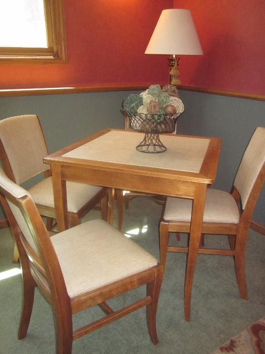 Game Table, 4 chairs