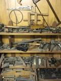 SHELVES & SHELVES OF ANTIQUE TOOLS