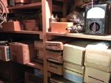 SHELVES & SHELVES OF VINTAGE ELECTRONICS