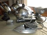 ART DECO CHROME: LAMP, LIGHTHER, IRON & MORE!