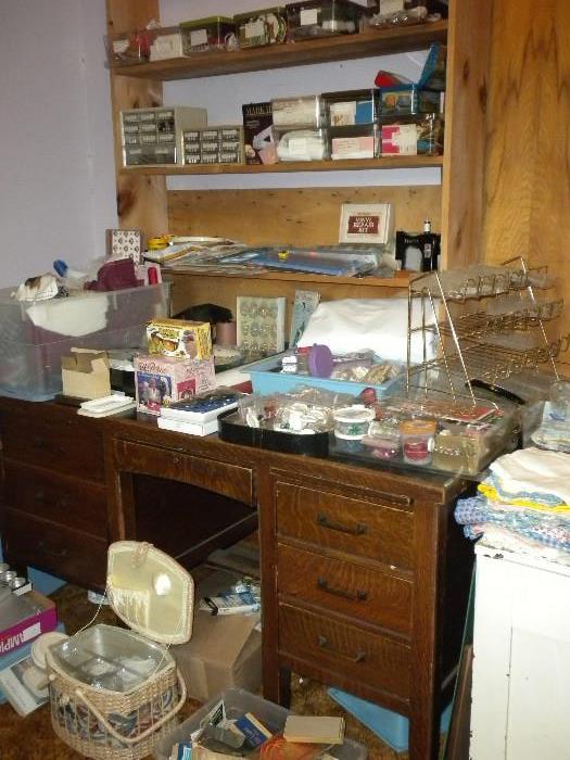 ROOM STUFFED WITH VINTAGE SEWING: PATTERNS, THREAD, NOTIONS, TRIMS, FABRICS AND MORE!