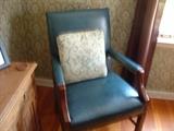 Four Leather Arm Chairs Available.