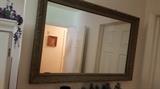 Large, wall mirror