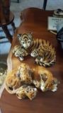 Ceramic tigers