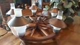 Vintage, wagon wheel , hanging light fixture