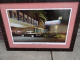 Photo art signed Don Howe Pink Motel 2011