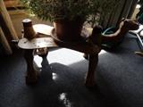 Unique camel seat purchased in Egypt in the early 50's. Cushion missing.