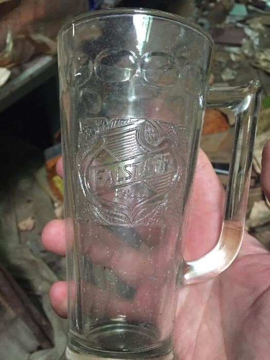 Vintage Falstaff beer mugs
