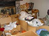 Tons linens, aprons, bedding.