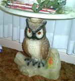 Retro clock, tv, owl table and more