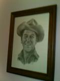 Print of President Reagan