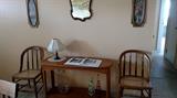 Antique Side Chairs and sofa table...