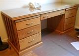 Custom made solid oak desk