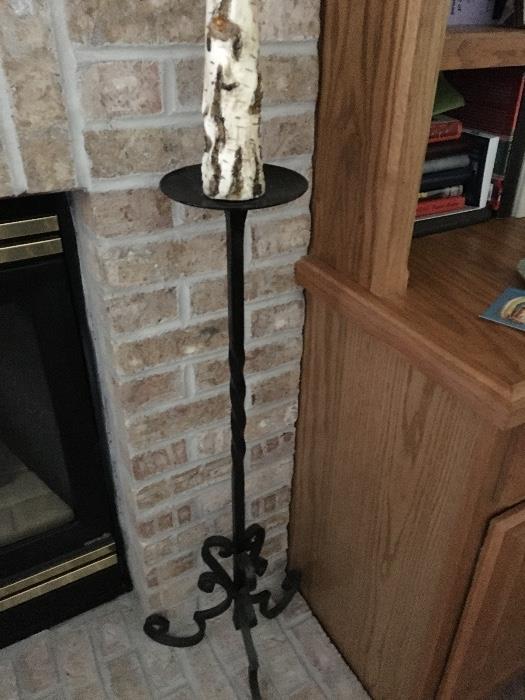 Hand-forged Candle holder by artist Nichel Bott, purchased in France