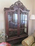 ornate china cabinet