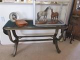 bronze console table matches coffee table