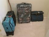 several pieces of luggage to choose from