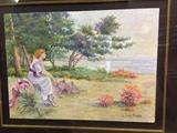 H. Claude Pissarro Original Pastel - Large - with cert