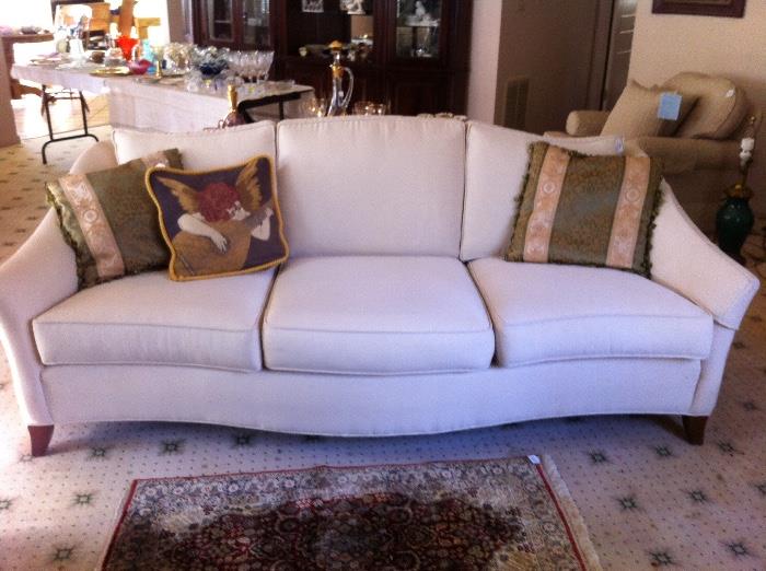 Elegant Ethan Allen bow front Sofa