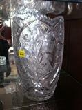 Large Cut Glass Vase