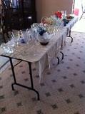 Large selection of Pressed and Blown Glass (some sets)