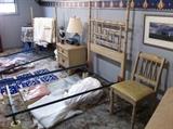 Vintage "Shangri-La" Twin Bedroom Set with bed linens