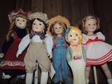 collection of Shirley Temple dolls