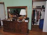 dresser with mirror