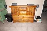 rustic tv stand