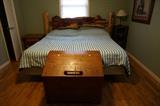 rustic bedroom furniture and cedar chest