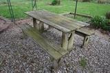 picnic table and benches