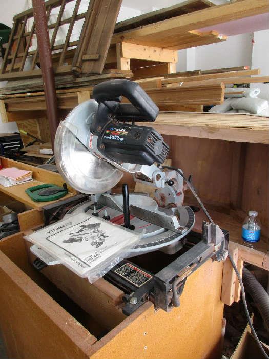 Delta Miter Saw with Custom Table